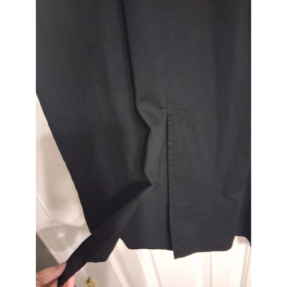 NWT Women's Old Navy Short Sleeve Scoop Neck Midi Dress Size S Black